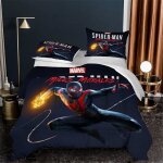 Housse de couette imprim 3d spiderman avengers super hros housse de couette + 2 taies doreiller assorties ...