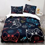 Housse de couette pour jeux pour enfantsensemble de literie pour manette de jeu pour taille 140x200cmpour ...