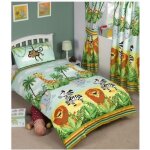 Housse de couette junior jungle - tastique et taie d?oreiller set