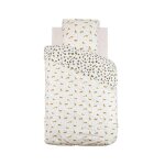 Housse de couette - leopard - 140 x 200 cm - 1 taie - 100% coton - reversible