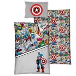 Housse de couette marvel avengers 90cm - ocio stock - noir - naturelle - chambre