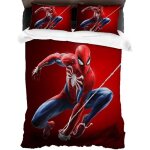 Housse de couette - marvel - spider - man - impression 3d - multicolore - synthtique