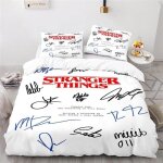 Parure de lit 1 personne stranger things - fibre de polyester - fantaisie - entretien facile
