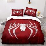 Housse de couette spider man marvel avengers - 200x200cm - multicolore - impression en 3d