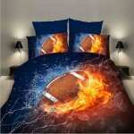 Housse de couette et taie doreiller parure de lit 3d rugby impression enfant garçon les jeunes 200x200cm ... Housse de couette et taie doreiller parure de lit 3d rugby impression enfant garçon les jeunes 200x200cm ...