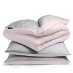 Housse de couette et taies set - sleepwise - parure de lit 2 personnes 200x200 cm - 2x housse de coussin ...