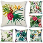 Housse de coussin lot de 6 set polyester et lin dcoratif taie doreiller canap voiture maison dcor ...
