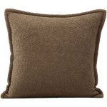 Housse de coussin 60x60 cm tuva marron