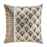Housse de coussin 60x60 or carat coton
