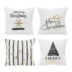 Housse de coussin - noël - Élan - polyester - 45x45 cm - décoration intérieure Housse de coussin - noël - Élan - polyester - 45x45 cm - décoration intérieure