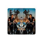 Housse cuir portefeuille pour samsung galaxy a16 5g musique johnny hallyday moto