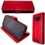 �tui portefeuille caseroxx pour doro 8040 / 8042 en cuir artificiel avec porte - cartes ? rouge