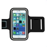 Housse tui brassard de sport tour de bras ultra lger noir pour tlphone iphone se 2020 4. 7 - marque ...