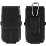 Housse etui ceinture - universel - smartphone xxl - Éco - cuir - noir - semi - rigide Housse etui ceinture - universel - smartphone xxl - Éco - cuir - noir - semi - rigide