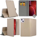 Housse etui portefeuille avec coque intrieure en silicone pour apple iphone 13 mini + film ecran - or ...