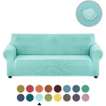 Housse extensible pour canap� 2 places avec accoudoirs ultra - �lastique r�sistante aux taches id�ale ...