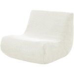 Housse extensible sans accoudoirs pour canap�s paresseux tatami fauteuils blanche