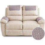 Housse de fauteuil 2 place canap appuie - tte rversible protg canapecouvre canap avec accoudoirsprotege ...