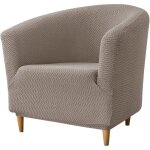Housse de fauteuil cabriolet 1 place kaki chesterfield jacquard extensible housse fauteuil club tub chair ...
