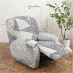 Housse de fauteuil relax extensible 1 place avec poche couverture de chaise canap�protecteur pour fauteuil ...