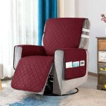 Housse fauteuil relax matelass anti - drapant couvre fauteuil relax inclinable avec 2 sangles de serrage ...