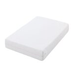 Housse intgrale matelas anti - acariens pur coton ponge bouclette 120 x 190 cm