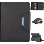 Housse ipad air (2019) coque ipad air 3 (3rd gen) pu cuir housse antichocs avec support noir