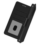 Housse iphone 13 portefeuille multi - compartiments support vido noir - avizar - rigide - synthtique ...