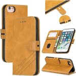 Housse iphone se (2020) 4. 7 - portefeuille avec support antichoc etui coque iphone se 2020 - jaune