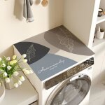 Housse machine � laver - diatom�e - couverture r�frig�rateur anti - poussi�re - s�chage rapide - gris ...