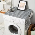 Housse machine � laver int�rieure gris 130x55cm - 1 pi�ce gris 130x55cm - housse protection poussiere ...