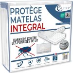 Housse matelas 180x200 anti punaise de lit avec fermeture clair protege matelas impermable integral ...