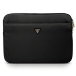 Housse pour ordinateur portable - guess - nylon computer sleeve - 13 pouces - noir - logo dor