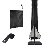 Housse de parasol d�port� - suteo - tissu oxford 210d - imperm�able - 57x240 cm - noir - r�sistant aux ...