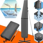 Housse de parasol tige tlescopique max. 350cm rsistante aux intempries parasol dport bche de parasol ...