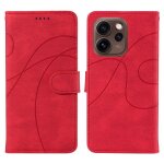 Housse portefeuille pour oppo reno 15 5g coque �tui magn�tique en cuir pu avec fonction de support (rouge) ...