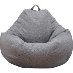 Housse de pouf - non spcifi - 8090 - gris - ergonomique - confortable
