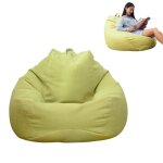 Housse de pouf poire - zgeer - vert - tissu doux - 1 place - intrieur