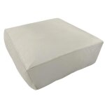 Housse de pouf pour salon de jardin modulable beige mixi oviala