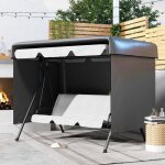 Housse de protection pour balancelle de jardin 3 places toile pe imperm�able anti - poussi�re 215x155x150cm ...