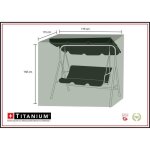 Housse de protection pour balancelle de jardin - thermacell - 175x115x158cm - noir - indchirable