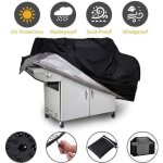 Housse de protection pour barbecue  gaz impermable et antipoussire - 190x117x71cm - noir - tissu oxford ...