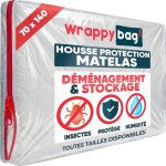 Housse de protection pour matelas - swapy - imperm�able - r�sistant aux d�chirures - fermeture �clair ...
