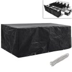 Housse de protection pour meubles de jardin 229 x 113 x 73 cm pour tables de jardin carre hb056