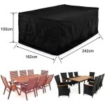 Housse de protection - oxford - meubles de salons de jardin - imperm�able et anti - uv - noir