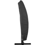 Housse de protection pour parasol dport - proloisirs - avec tuteur - gris -  350 3 x 3 et 3 x 4 m