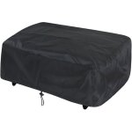 Housse de protection pour plancha dimension 80x60x25 cm imperm�able anti - uv noir housse plancha universelle ...