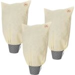 Housse de protection pour plantes lot de 3 100x80cm 70g / m² fermeture éclair voile d?hivernage bâche ... Housse de protection pour plantes lot de 3 100x80cm 70g / m² fermeture éclair voile d?hivernage bâche ...