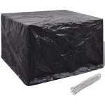Housse de protection salon de jardin - noir - rectangulaire - 135 x 135 x 90 cm - imperméable et robuste ... Housse de protection salon de jardin - noir - rectangulaire - 135 x 135 x 90 cm - imperméable et robuste ...