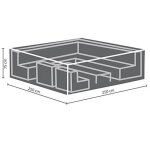 Perel garden housse de protection pour salon de jardin 250 cm noir 250 x 250 x 75 cm - ocls250 Perel garden housse de protection pour salon de jardin 250 cm noir 250 x 250 x 75 cm - ocls250